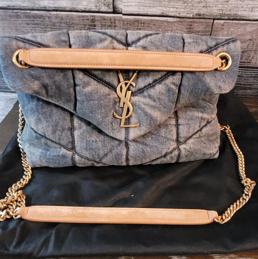 Saint Laurent Denim Puffer **READ DETAILS** - Picture 4 of 16